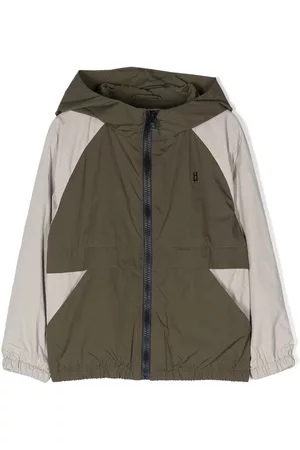 HERNO Chaqueta con capucha y diseño colour block
