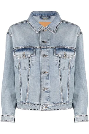 ALEXANDRE VAUTHIER Chaqueta vaquera con detalle de cristales