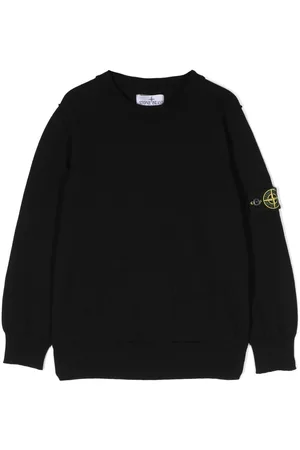 Stone Island Sudadera con parche del logo y cuello redondo