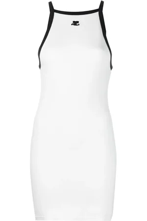 Courrèges Vestido corto sin mangas