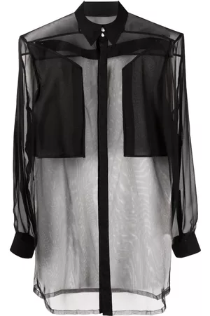 Rick Owens Camisa utility transparente