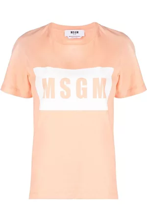 Msgm Camiseta con logo estampado