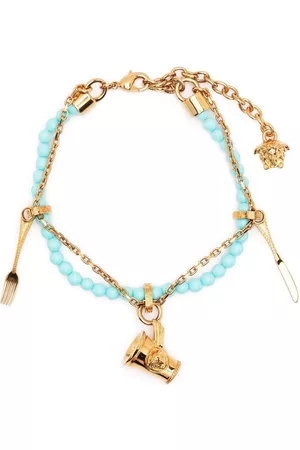 VERSACE Pulsera Medusa Cutlery con cuentas