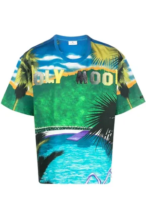 Etro Camiseta con motivo gráfico y manga corta