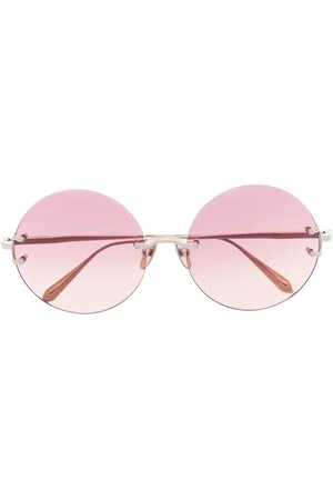 Linda Farrow Gafas de sol Lotus con montura redonda