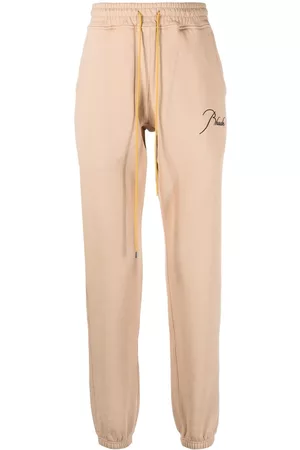 Rhude Pantalones de chándal con logo bordado