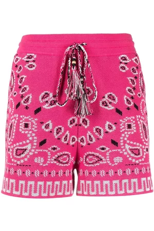 Alanui Pantalones cortos con motivo de bandana