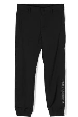 Karl Lagerfeld Pantalones Ceremony con cinturilla del logo