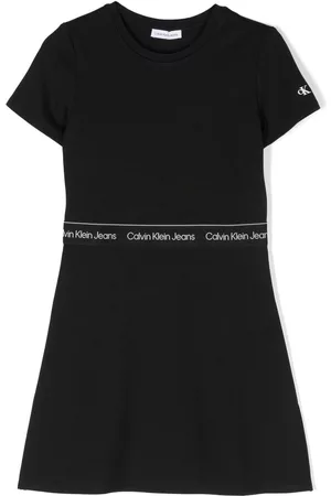Calvin Klein Vestido midi de manga corta