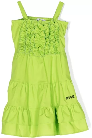 Msgm Vestido con detalle de volantes