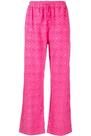 Marine Serre Pantalones de chándal con luna en jacquard