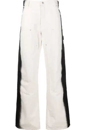 Heron Preston Pantalones anchos con estampado degradado