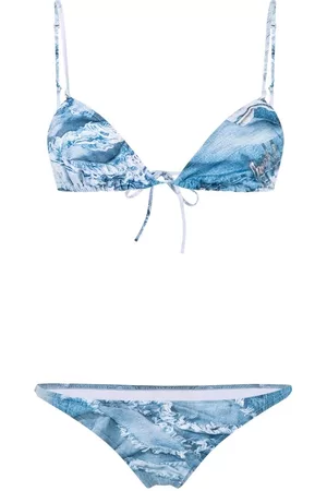 Natasha Zinko Bikini con vaqueros estampados