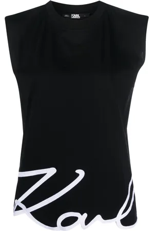 Karl Lagerfeld Top sin mangas Signature