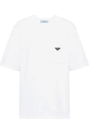 Prada Camiseta con logo triangular