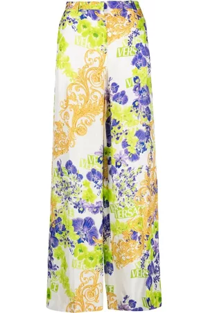 VERSACE Pantalones con motivo barroco