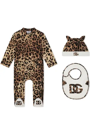 Dolce & Gabbana Set de bodies con motivo de leopardo
