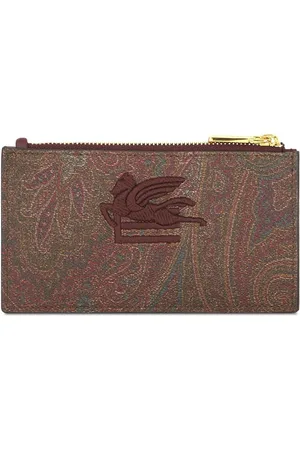 Etro Cartera Pegaso con estampado de cachemira