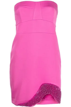 Patrizia Pepe Vestido corto estilo bandeau