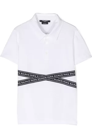 Balmain Polo con logo estampado