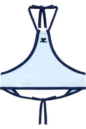 Courrèges Top corto con cuello halter