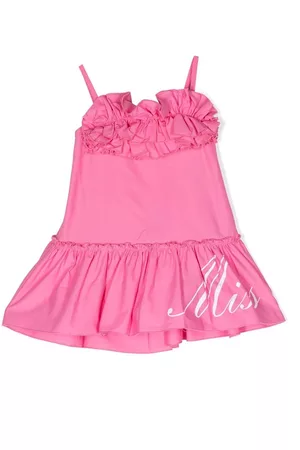 MISS BLUMARINE Vestido con volantes