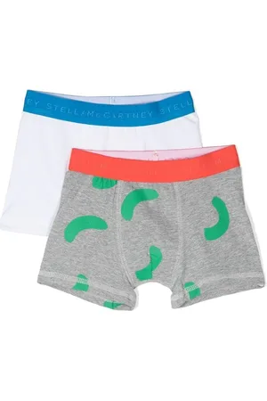 Stella McCartney Bóxeres con logo en la cinturilla y smiley