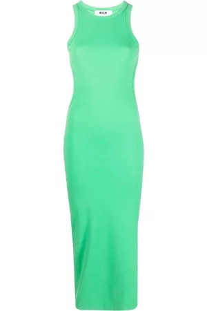 Msgm Vestido sin mangas de canalé