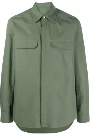 Rick Owens Sobrecamisa con botones y manga larga