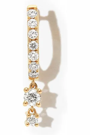 JACQUIE AICHE Aros en oro amarillo de 14kt con diamante