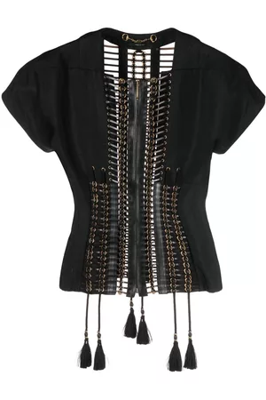 Gucci Top con cremallera y cordones 2010