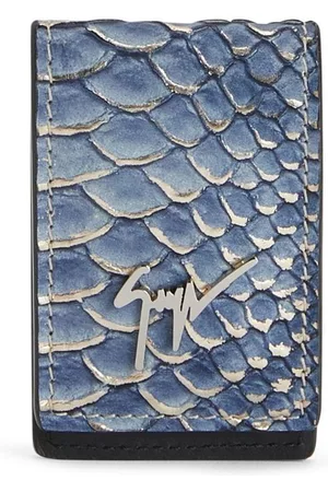Giuseppe Zanotti Tarjetero Albert con efecto de piel de serpiente