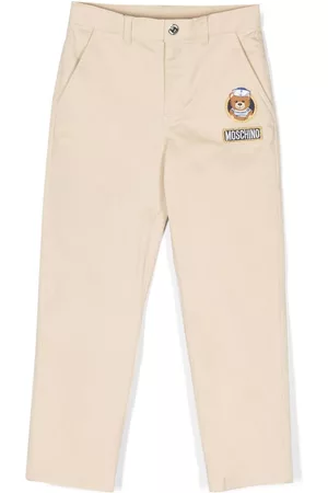 Moschino Pantalones chinos rectos con logo