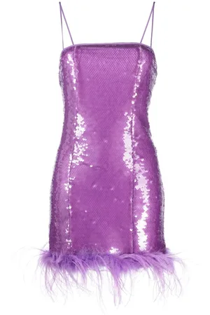 GIUSEPPE DI MORABITO Vestido corto palabra de honor con lentejuelas