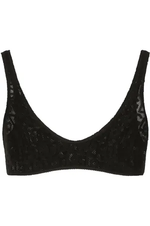 Dolce & Gabbana Corpiño de tul con logo DG