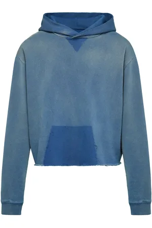 Maison Margiela Sudadera con capucha y bordes sin rematar