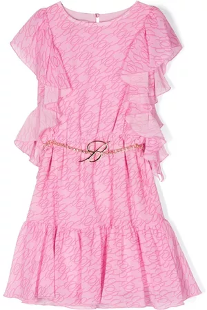 MISS BLUMARINE Vestido con cinturón del logo