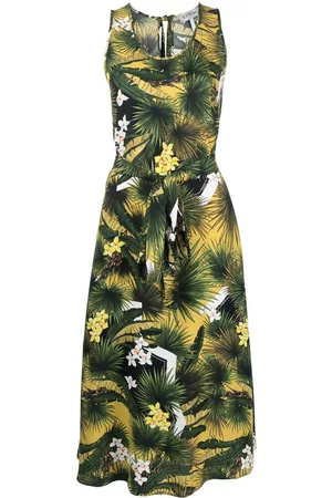 Iceberg Vestido midi con motivo floral