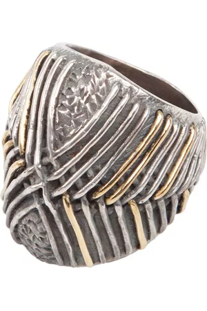 TOBIAS WISTISEN Anillo ancho con detalle trenzado
