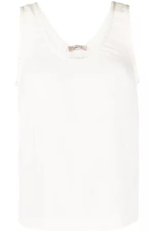 Twin-Set Top con borde festoneado