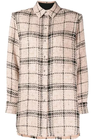 IRO Camisa de bouclé a cuadros