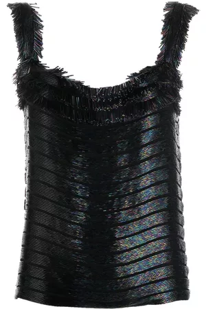 Gucci Top sin mangas con bordado de cuentas 2010
