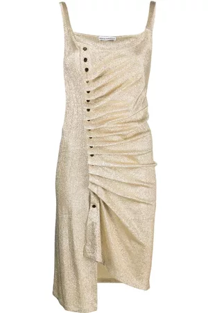 Paco rabanne Vestido corto fruncido