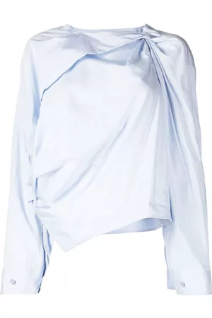 JNBY Camisa drapeada con diseño asimétrico