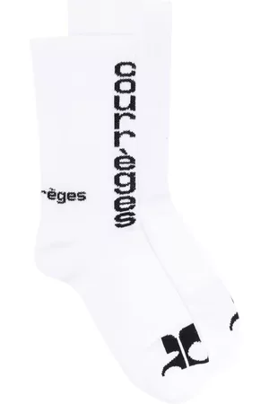 Courrèges Calcetines con logo bordado