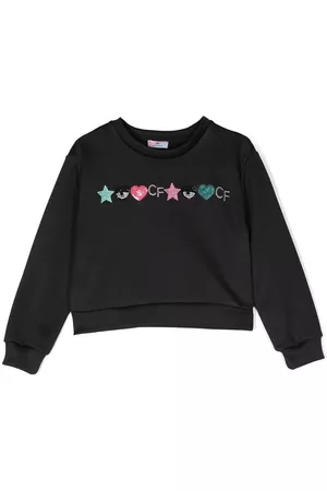 Chiara Ferragni Sudadera con detalles y cuello redondo