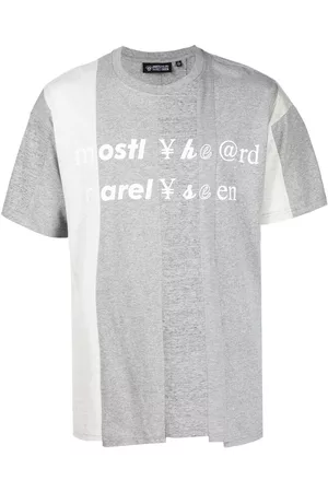 MOSTLY HEARD RARELY SEEN Camiseta con logo Spliced estampado