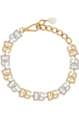 Dolce & Gabbana Collar de cadena con logo DG