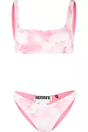 ROTATE Bikini con estampado tie-dye y logo
