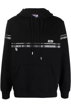 GCDS Sudadera con detalles de cristal y capucha